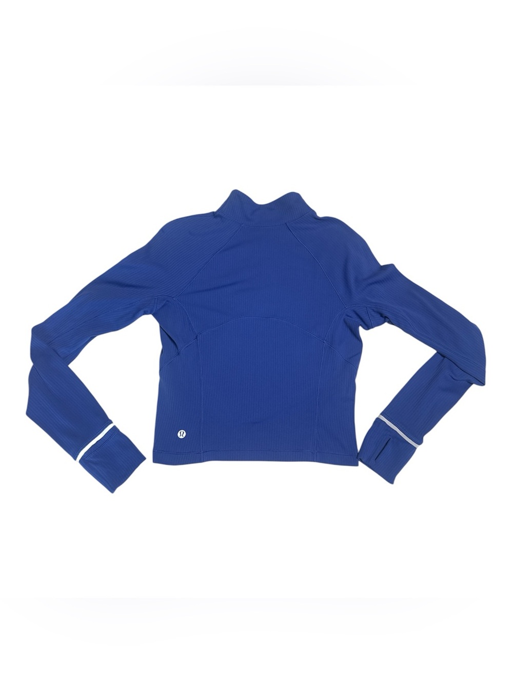 Lululemon It’s Rulu Run Ribbed Cropped Half Zip Psychic Size 8 - Picture 10 of 12